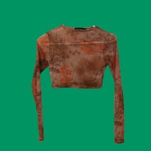 Long sleeve Crop Top